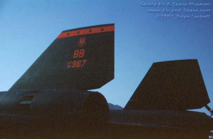 61-7967 SR-71A 64-17967 left rear tail l