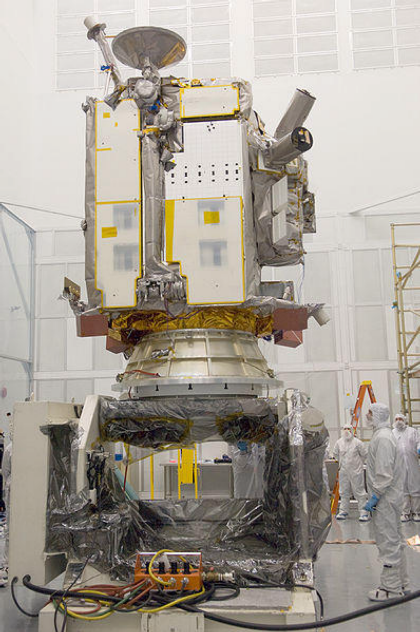 398px-Lunar Reconnaissance Orbiter LRO during testing at NASA