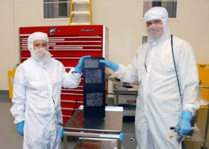 Microchip panel for Lunar Reconnaissance Orbiter LRO
